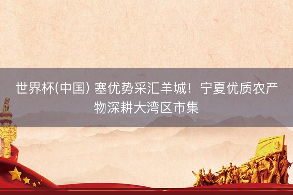 世界杯(中国) 塞优势采汇羊城！宁夏优质农产物深耕大湾区市集